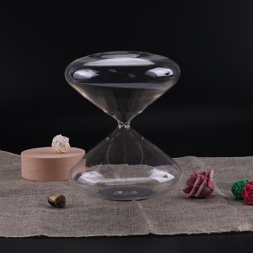 Calm and mindful focus meditation hourglass 
