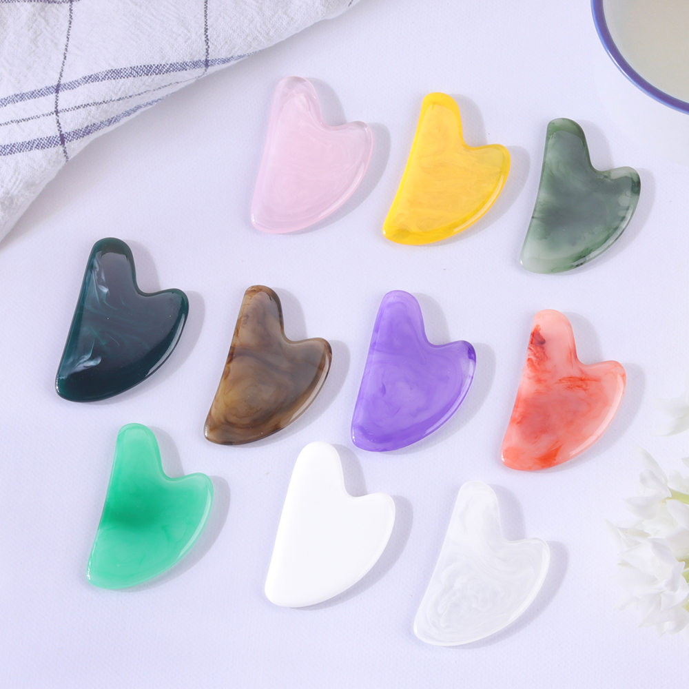 Natural stone rose quartz facial roller and Guasha kits
