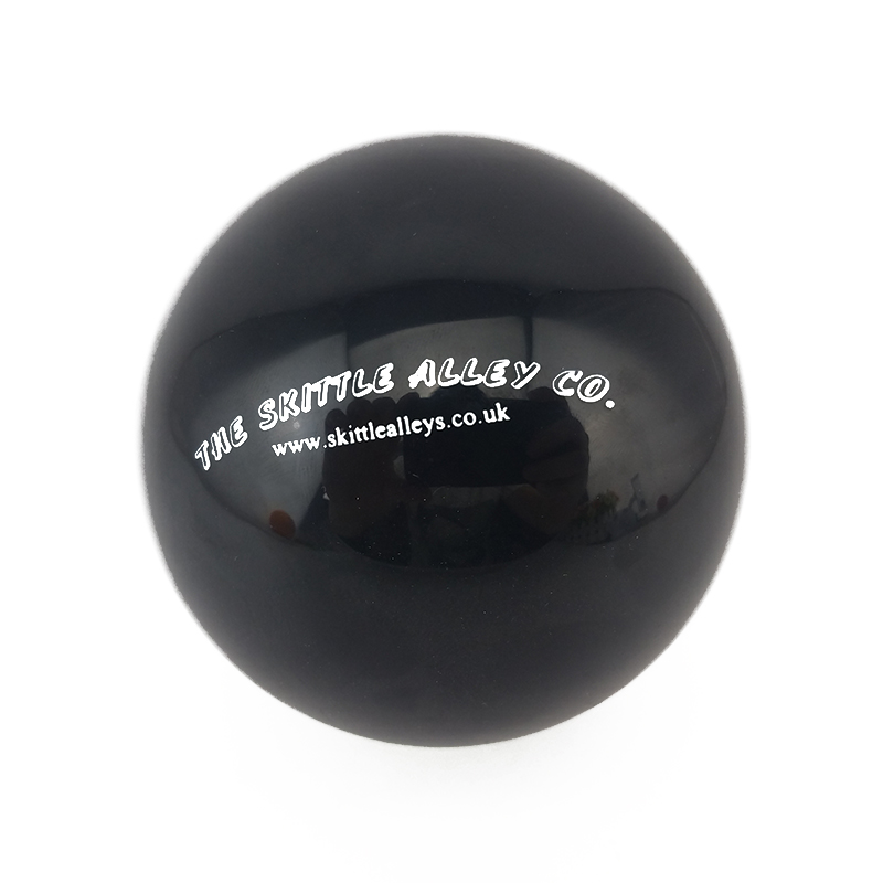 Black resin ball