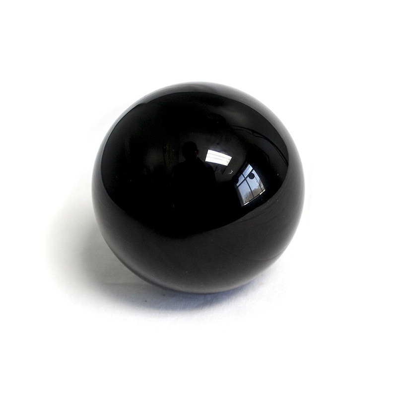 Black resin ball