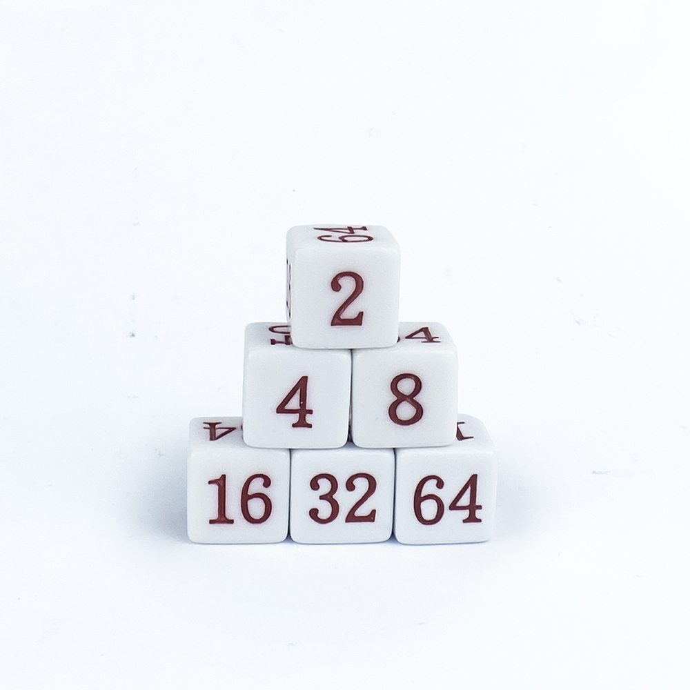 Backgammon doubling cube and precision dice