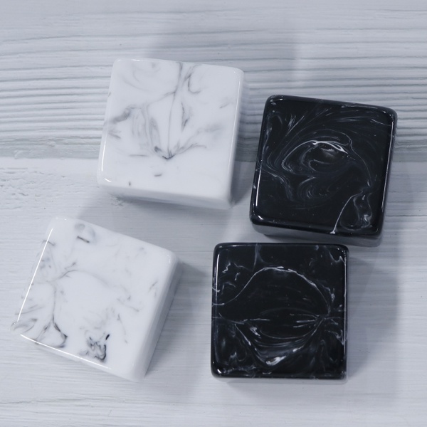 Ink wash painting effect on resin backgammon checker