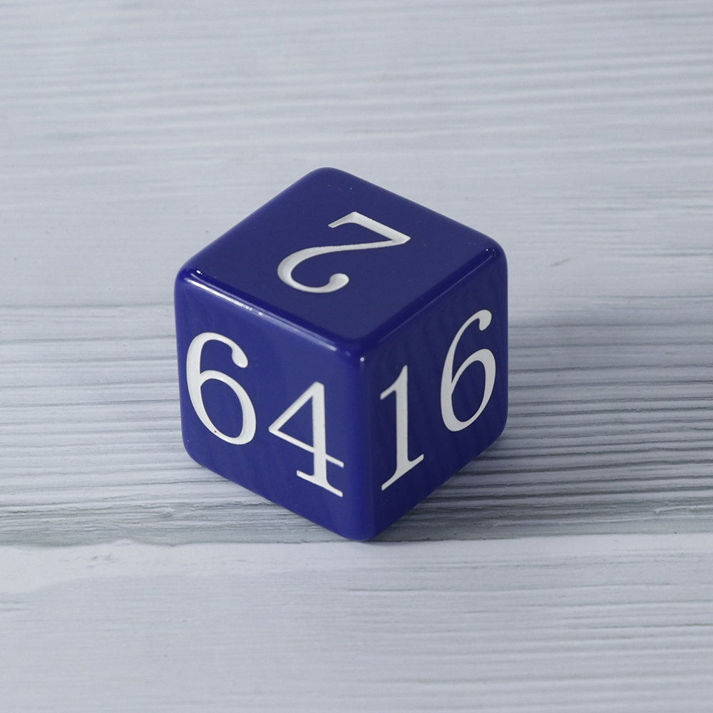 Custom backgammon doubling cubes