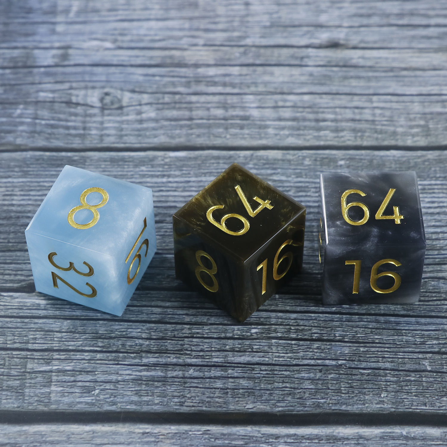 Custom resin backgammon doubler