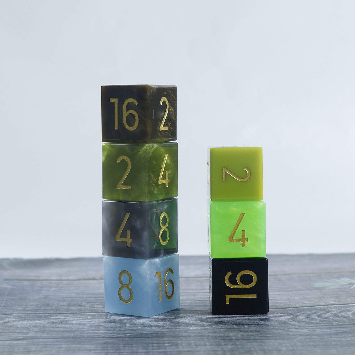 Custom resin backgammon doubler