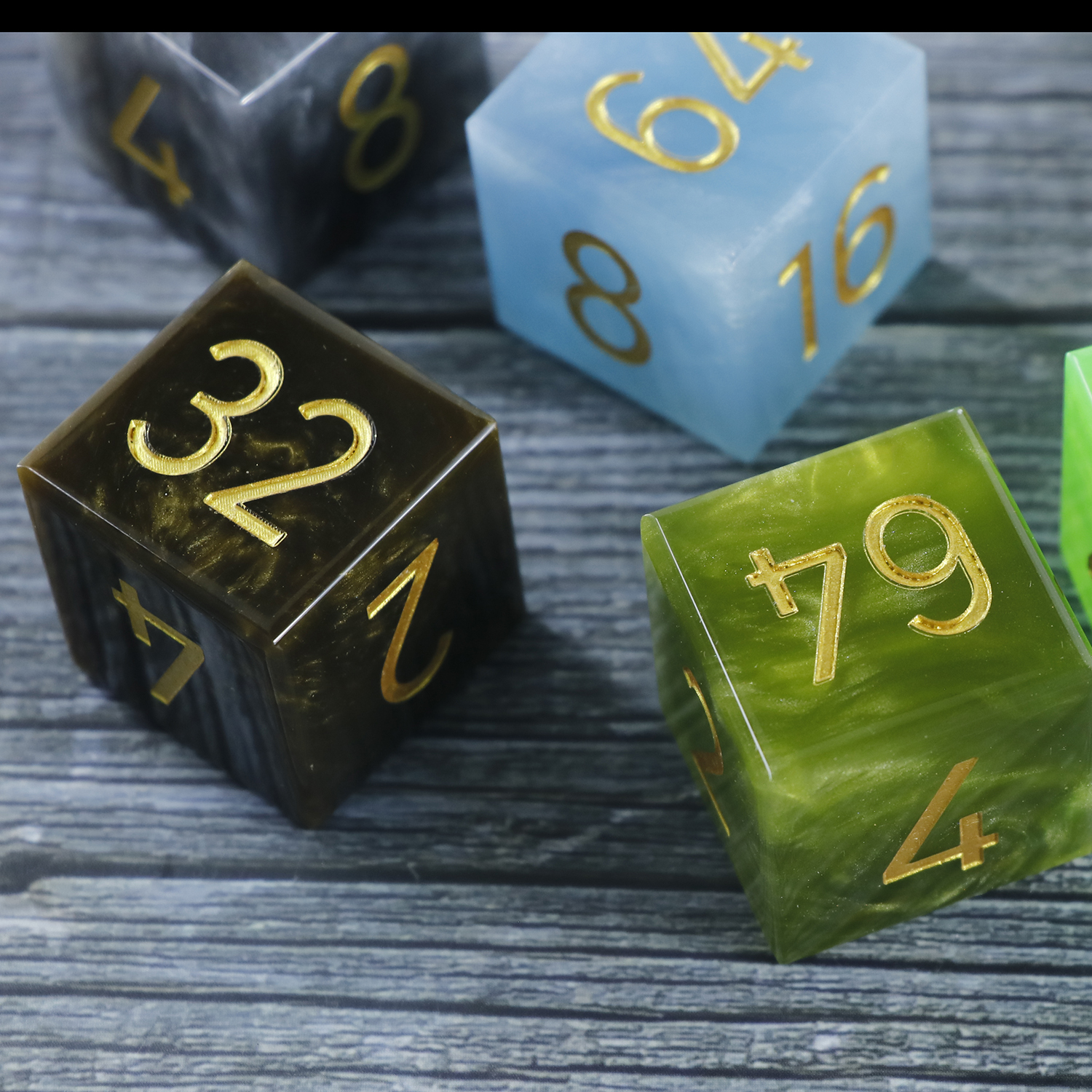 Custom resin backgammon doubler
