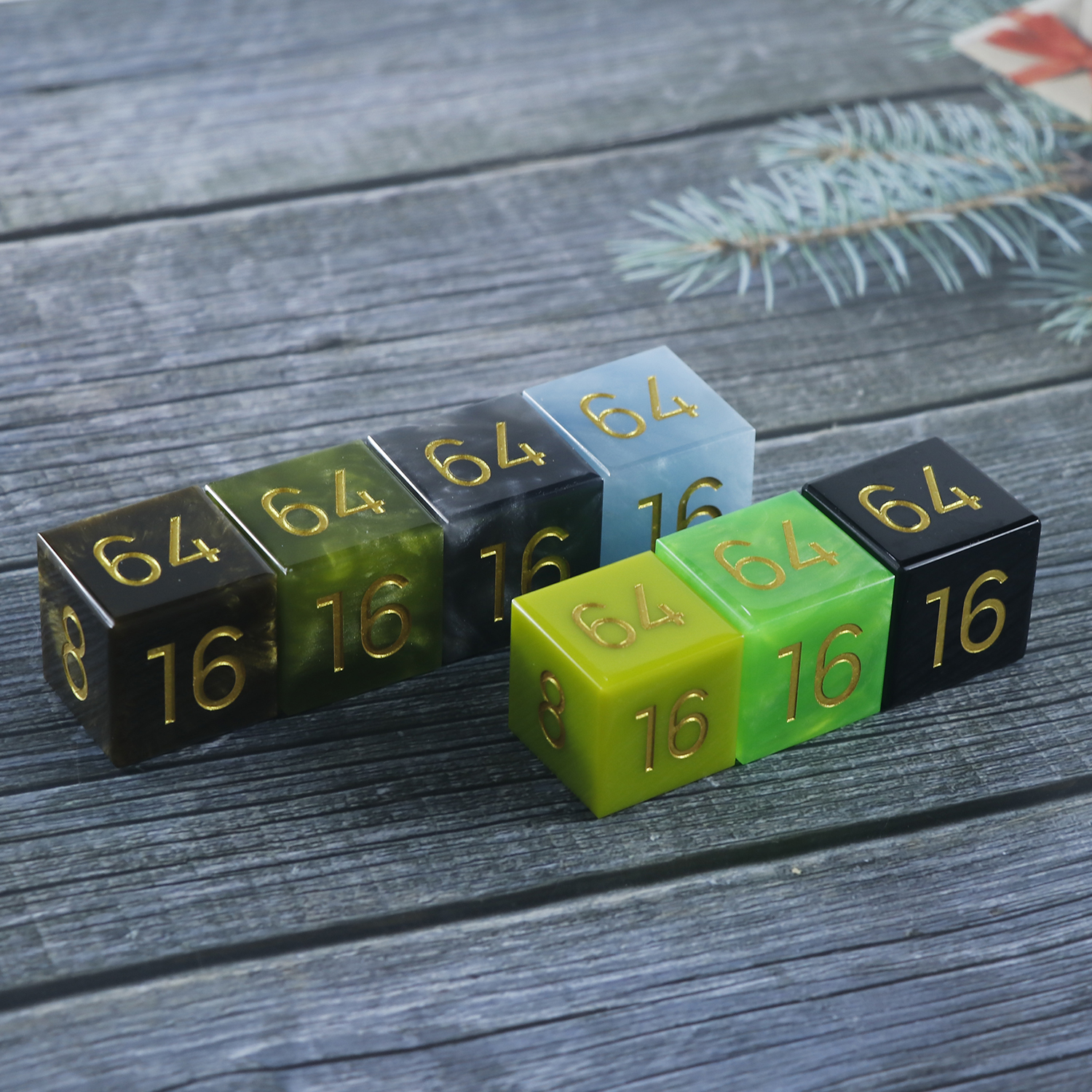 Custom resin backgammon doubler