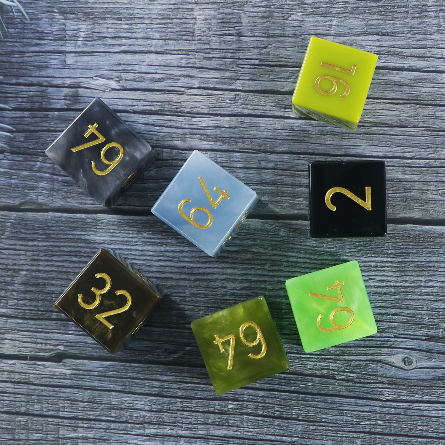 Custom resin backgammon doubler