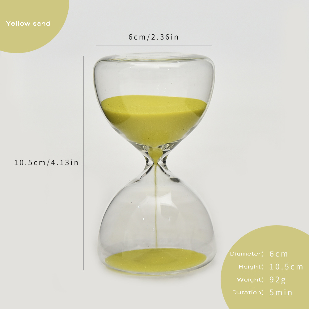 Hourglass sand clock 5 minutes