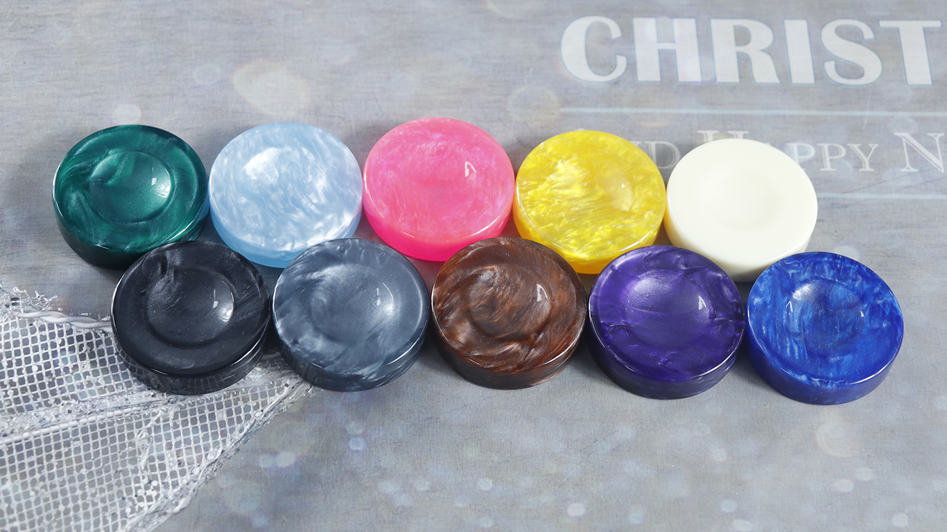 Backgammon checker pieces marbleized glossy finish