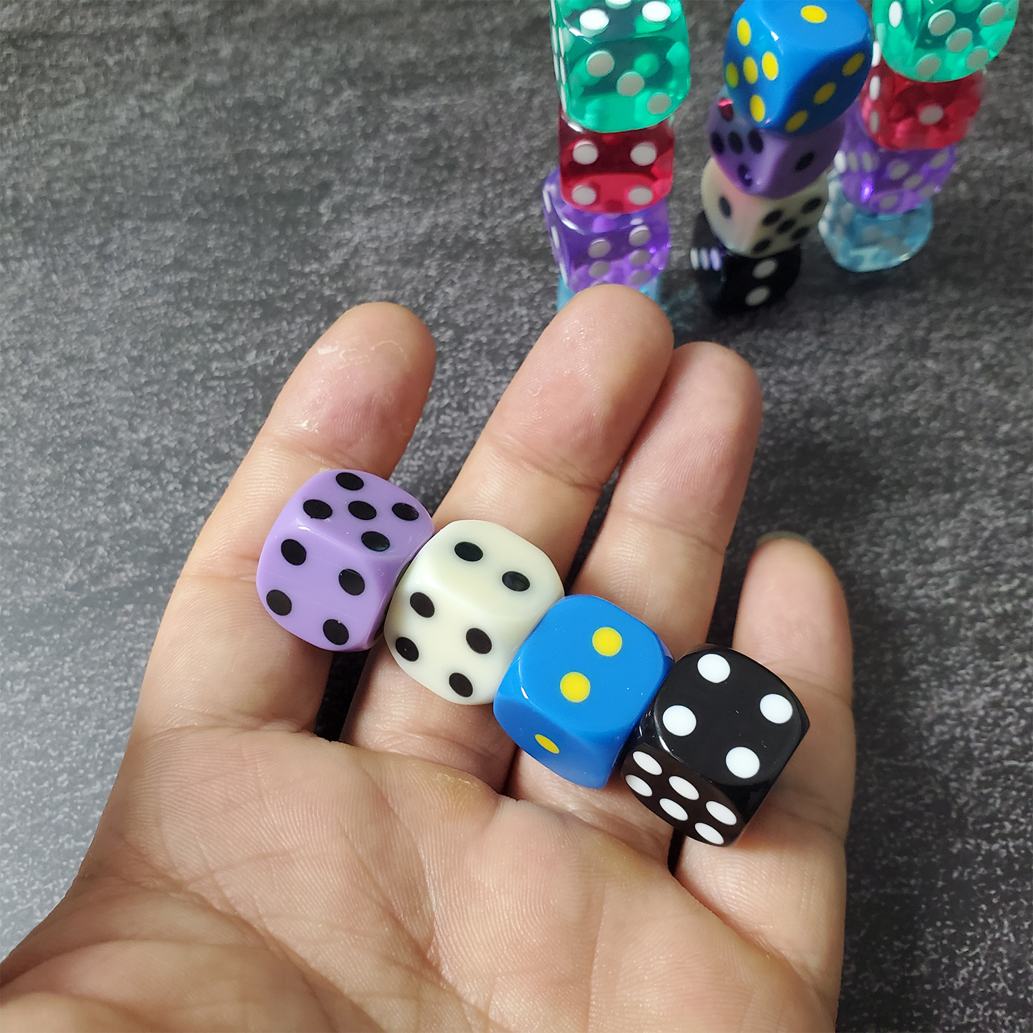 Backgammon precision dice 14mm/16mm