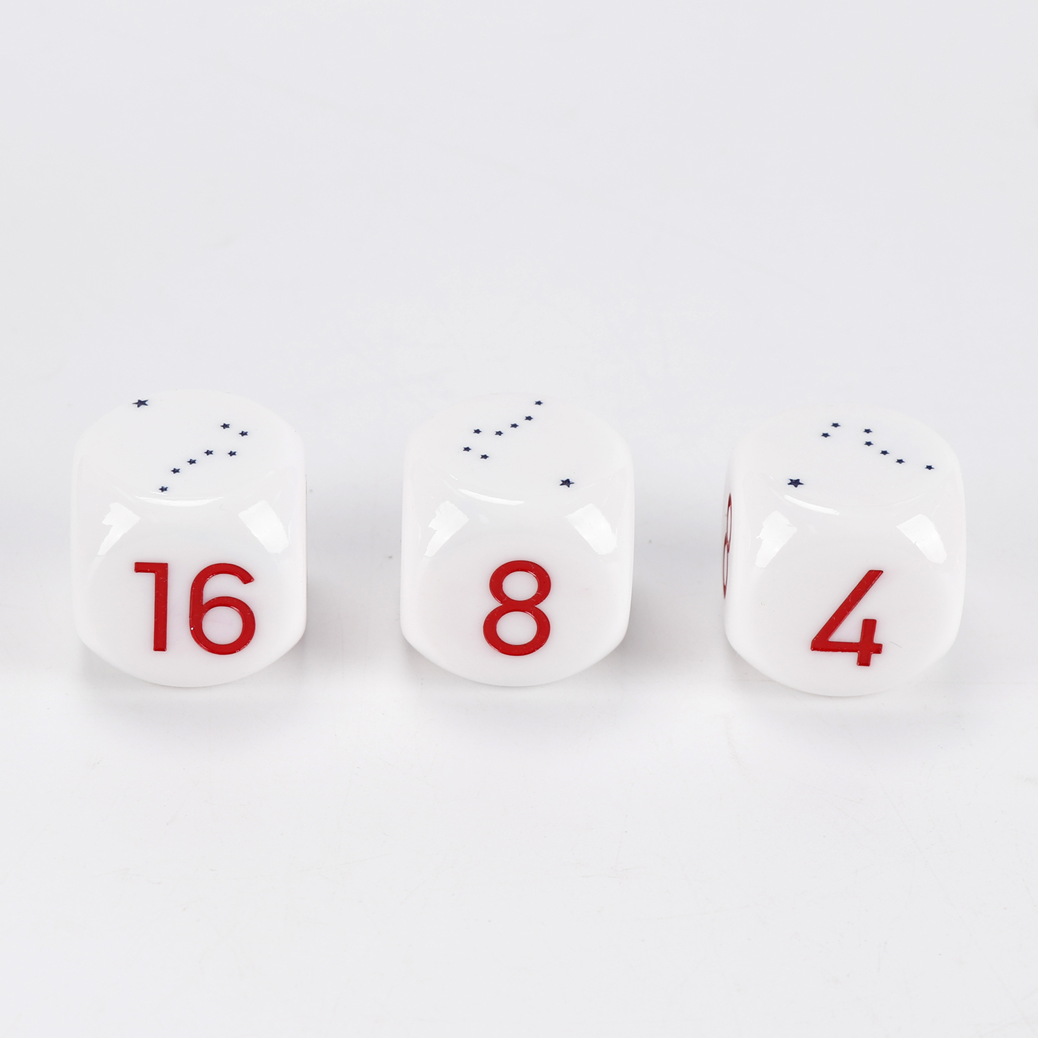Custom backgammon doubling dice 