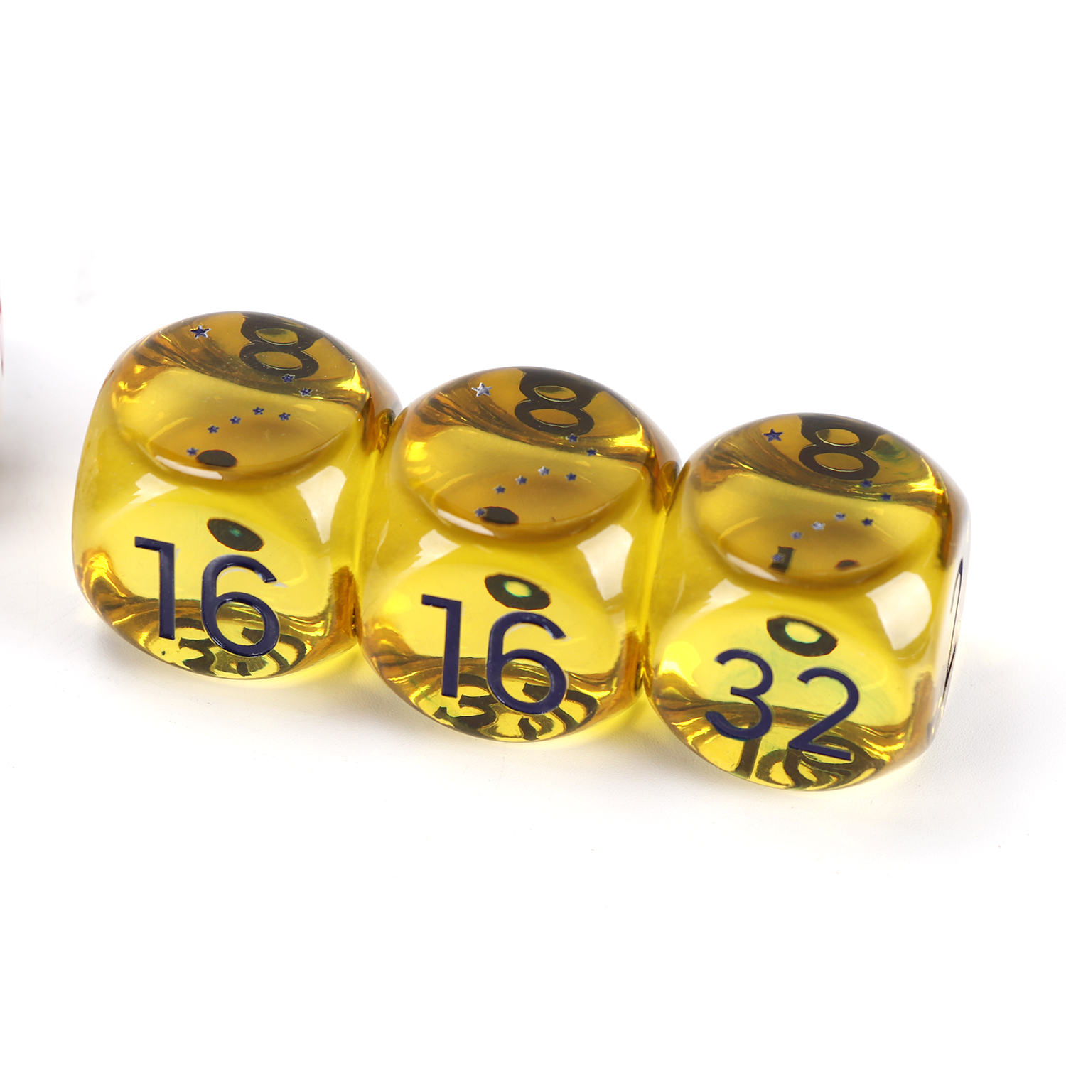 Custom backgammon doubling dice 