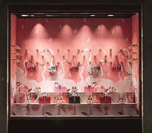 Window display cultural elements of Hong Kong, Macau, and Taiwan