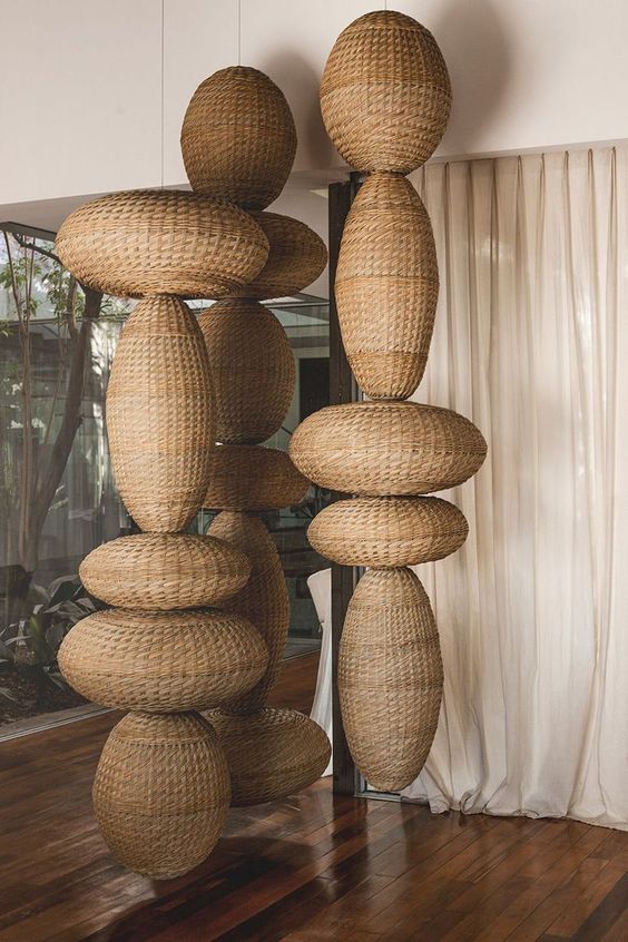 Folk custom bamboo weaving art design