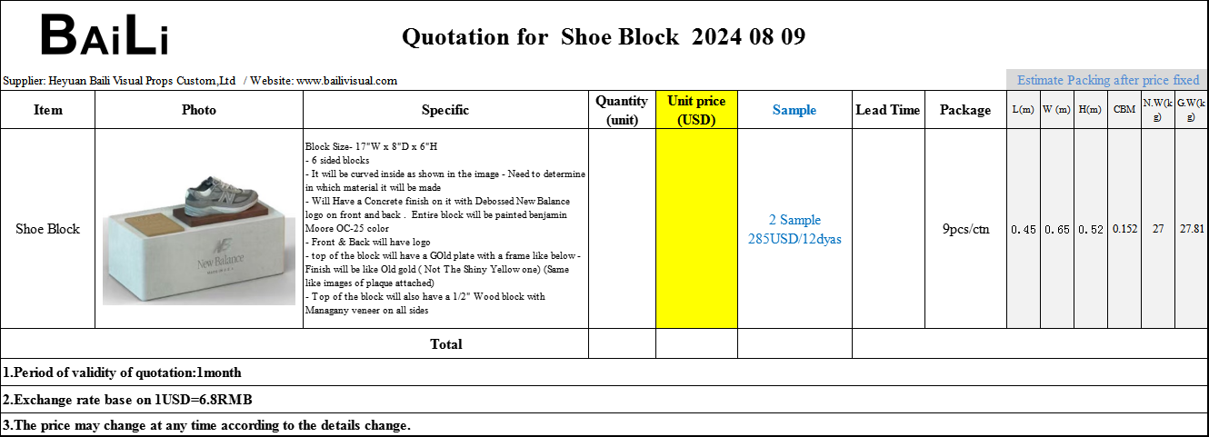 Shoes showcase