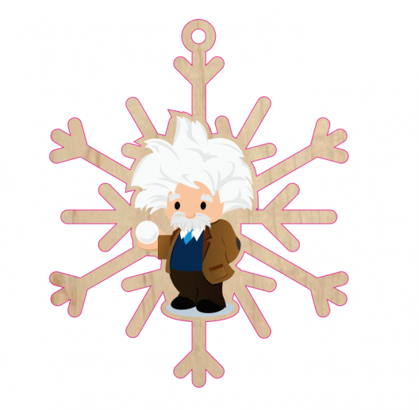Christmas decorations wood craft snow shape printing modeling hanging ornaments