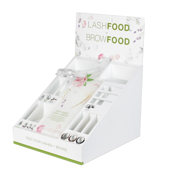 UV printed surface cosmetics counters use acrylic display racks