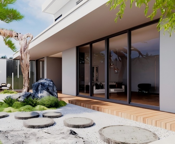 Light Shadow Heavy Sliding Door