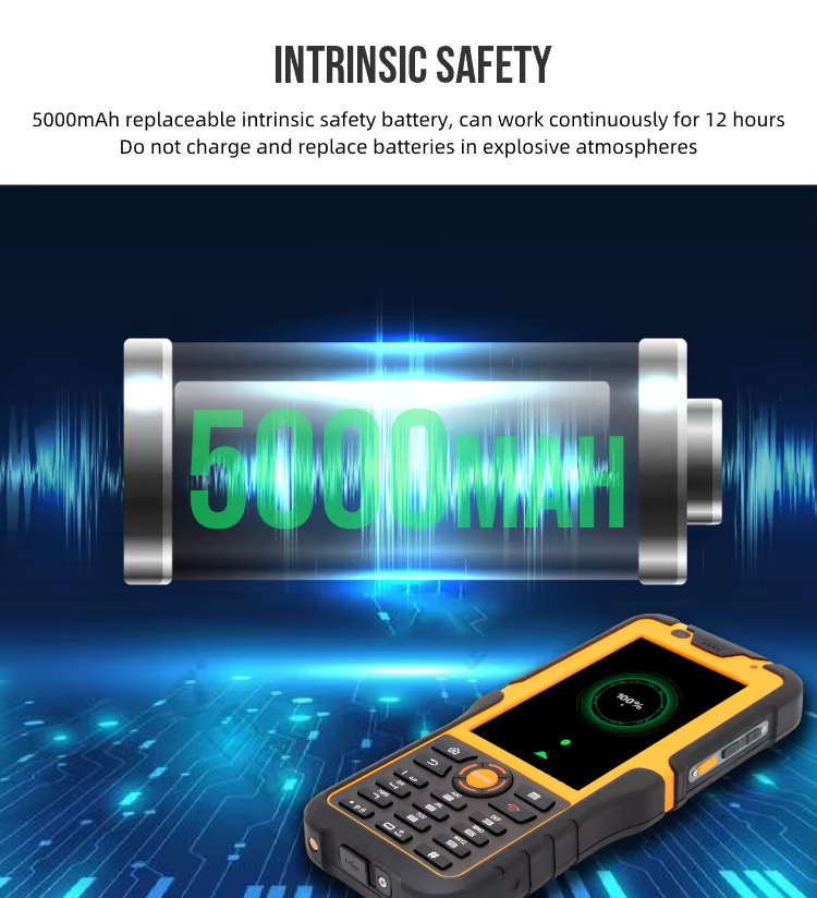 S50EX 4.5 inch Sunlight Readable MIL-810G ATEX Explosion Proof PDA& Portable7