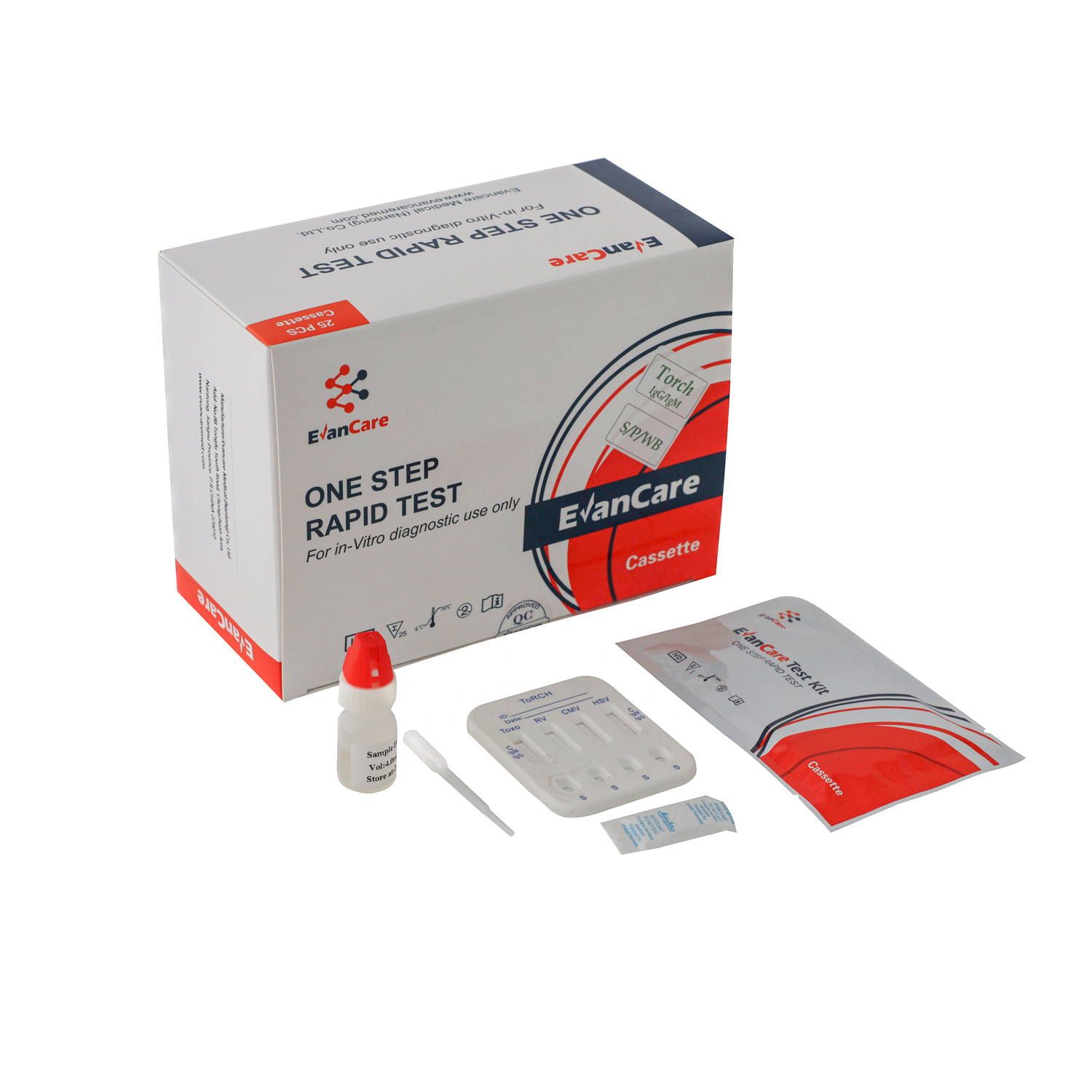 Torche 8 in 1 Ab IgM rapid test cassette （WB/S/P）