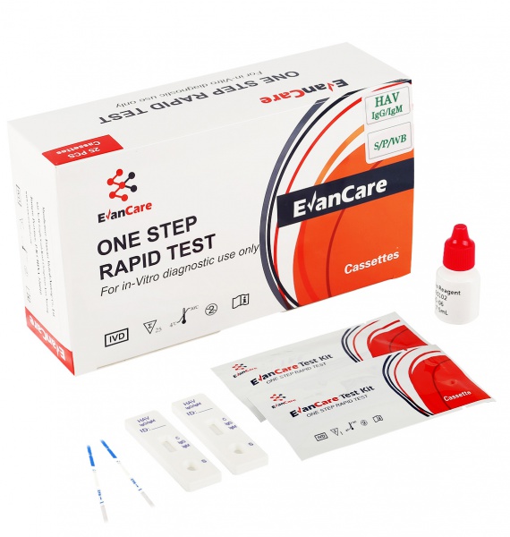 HAV Hepatitis A Virus IgG/IgM Rapid Test Strip/Cassette (WB/S/P)
