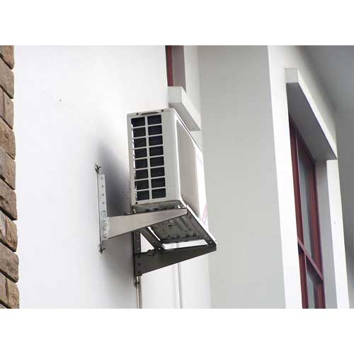 华夏新城空调支架实景