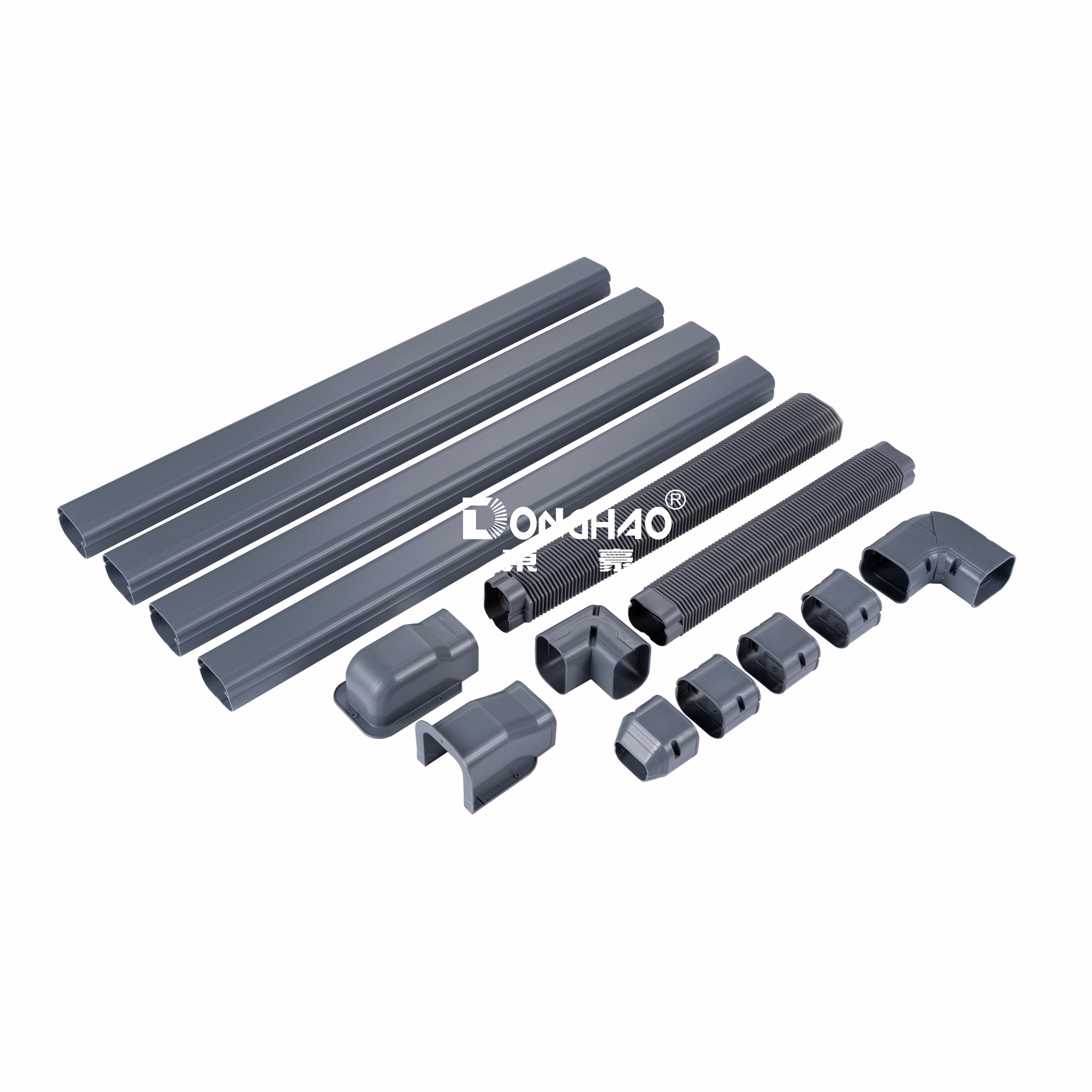 1-5P灰色管槽整体配件