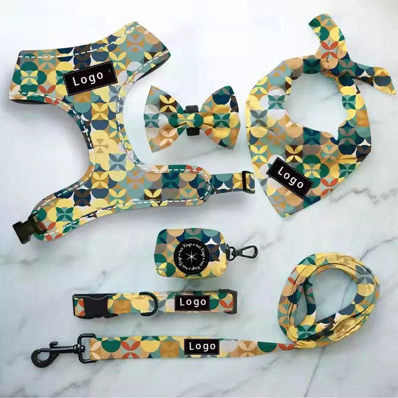 Personalized pattern on Pet harness set