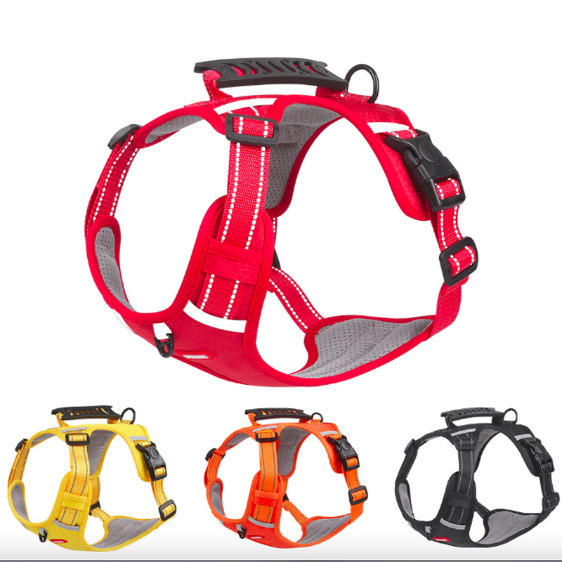 Adjustable Soft Padded Pet Vest with Easy Control Handle