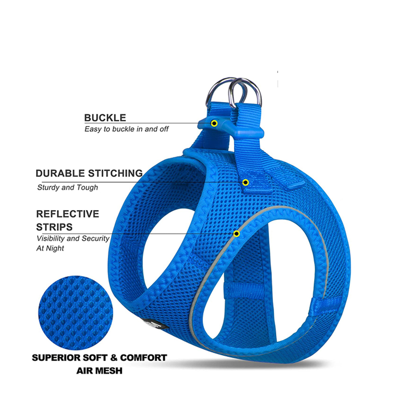 Adjustable Cat Vest Harness with Reflective Strap Comfort Fit for Pet Kitten