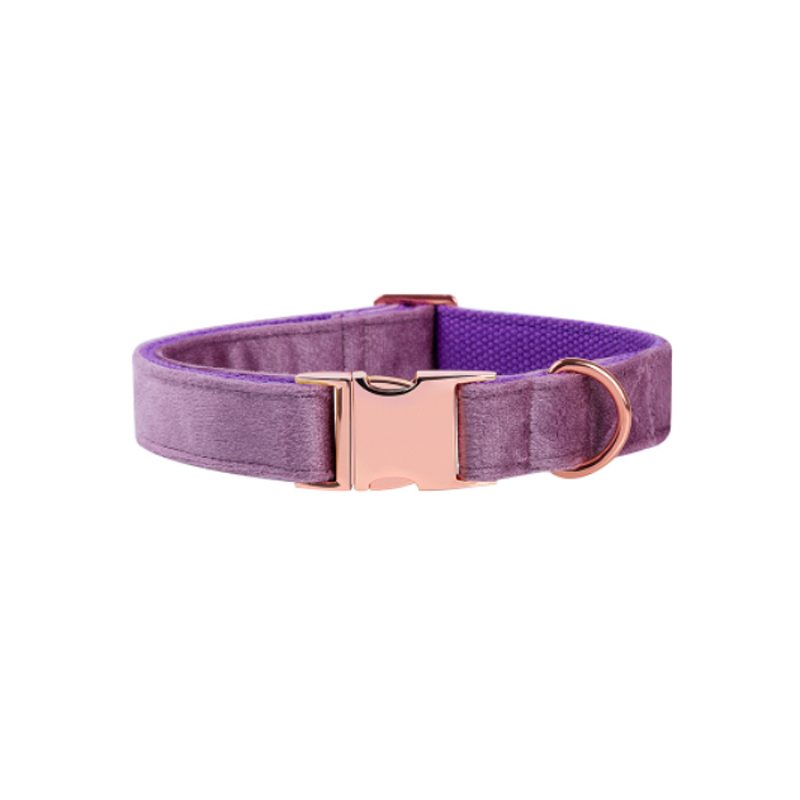 Adjustable Pet Collar All Size Quick Release Safety Velvet Dog Collars leashes