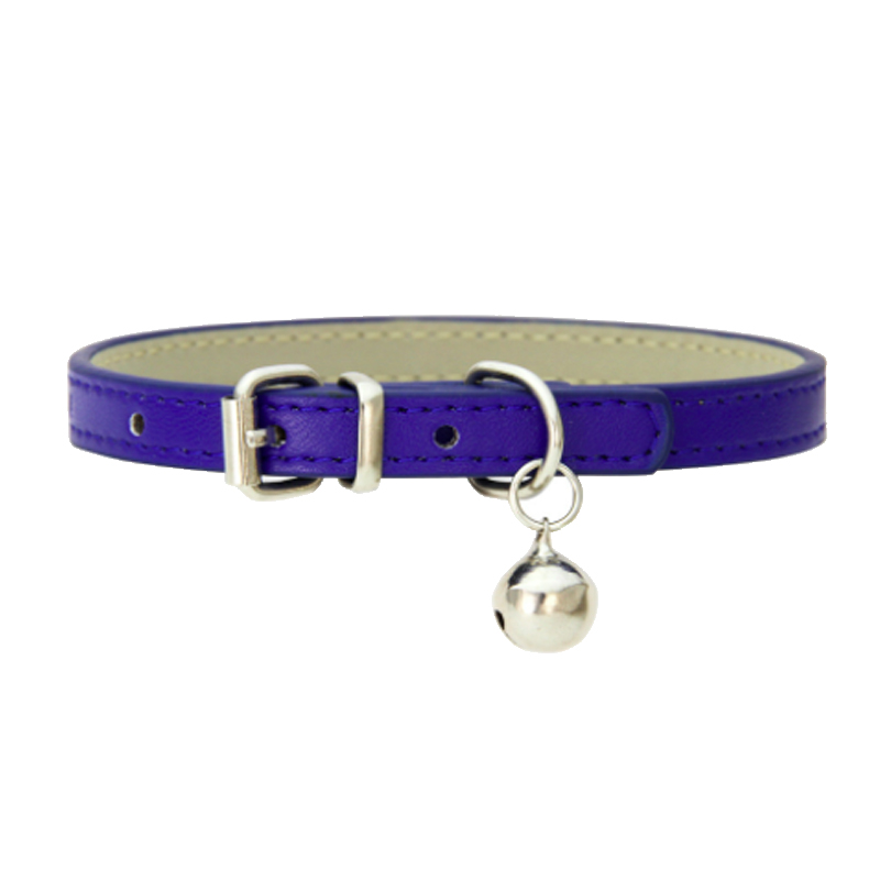 PU Cat Collar Adjustable Small Pet Collars Colorful Puppy Identification Collar