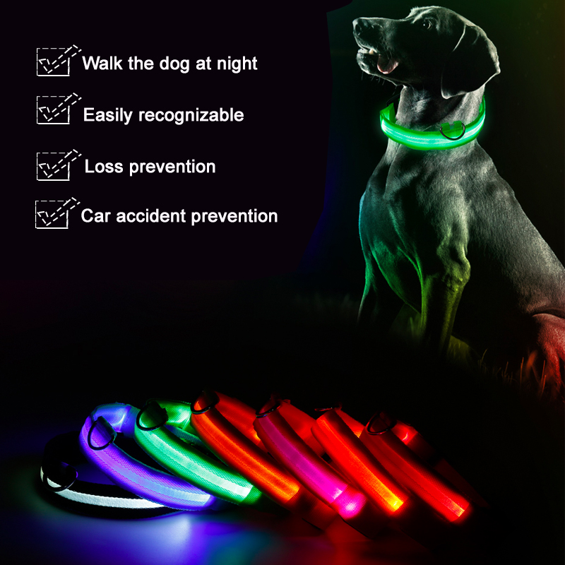Custom high quality Led dog cat pet collar