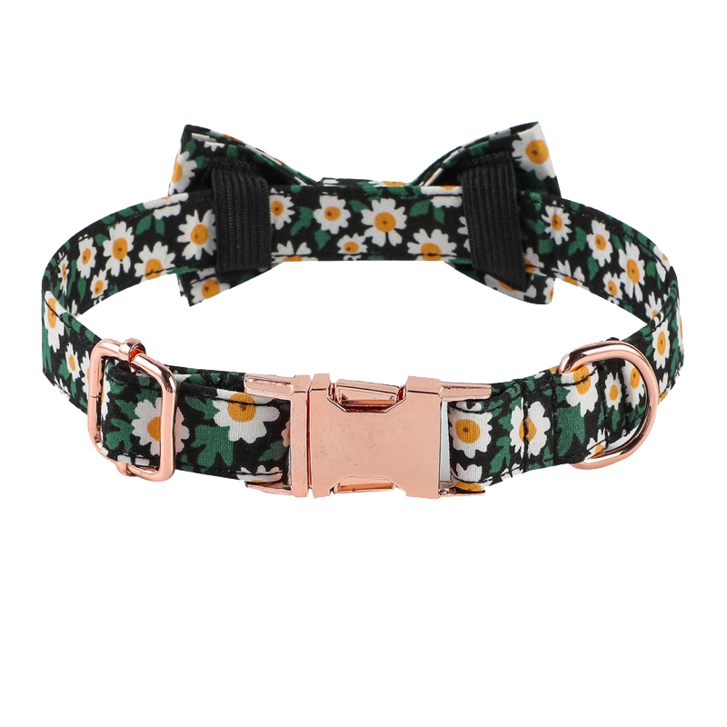 Cute Pattern Dog Collar with Hardware Buckle Adjustable Collar for Small Medium Large Dogs Puppy