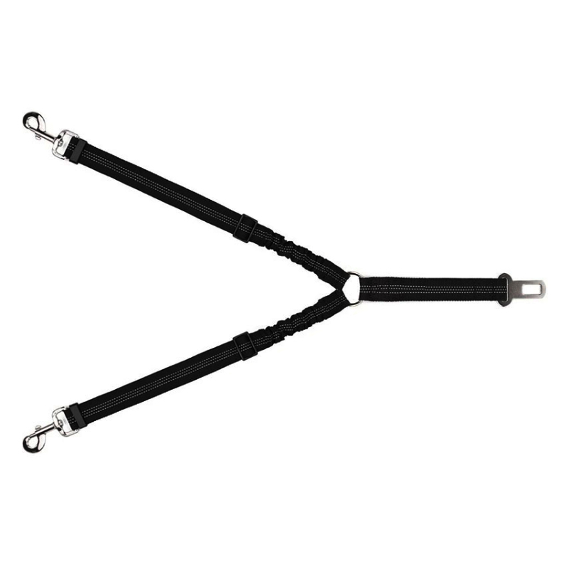 Nylon Weave two Heads One Drag Two Dog Leash
