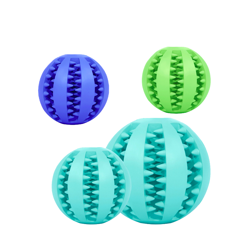 dog cat chew rubber ball