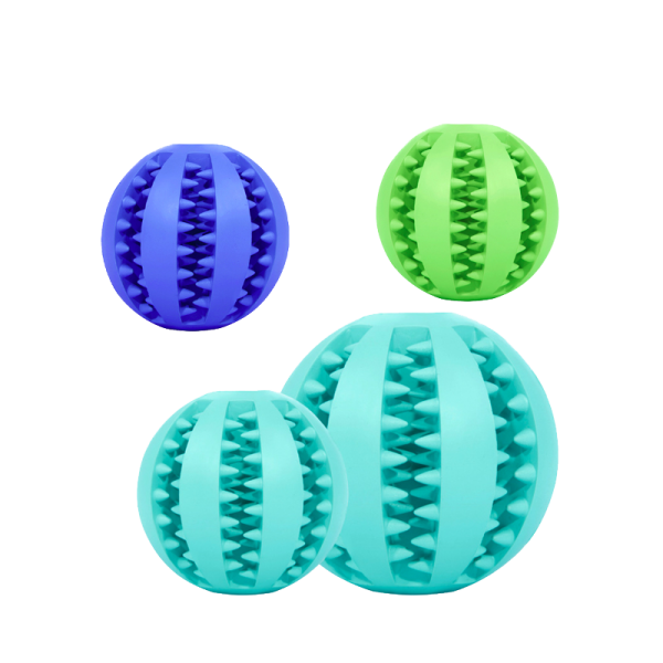 dog cat chew rubber ball