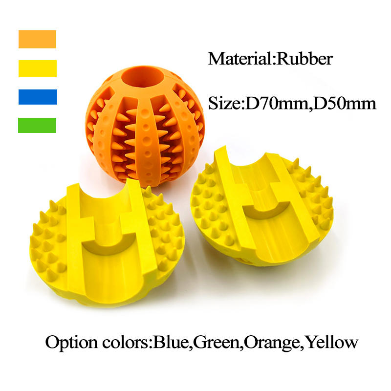 dog cat chew rubber ball