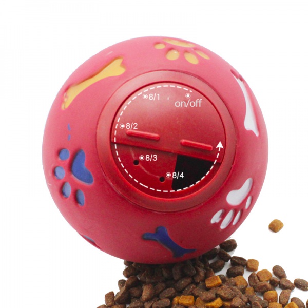 Interactive Food Dispensing Puppy Puzzle Toy Dog Treat Ball