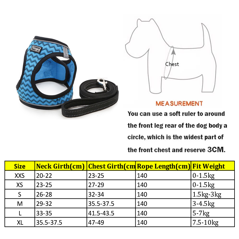 ll Weather Mesh Step in Vest Harness for Small and Medium Dogs