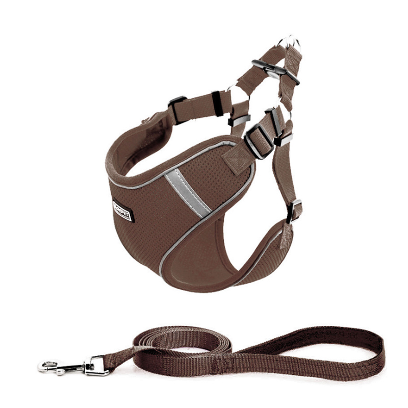 Easy Walk Soft Step in Escape Proof Reflective Harness and Leash Set