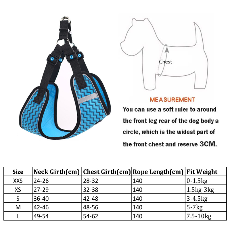 Easy Walk Soft Step in Escape Proof Reflective Harness and Leash Set