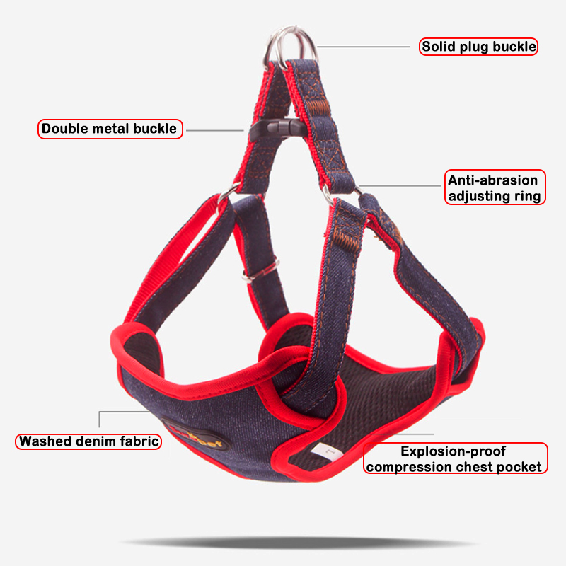 Plaid Dog Harness set for Small Dogs
