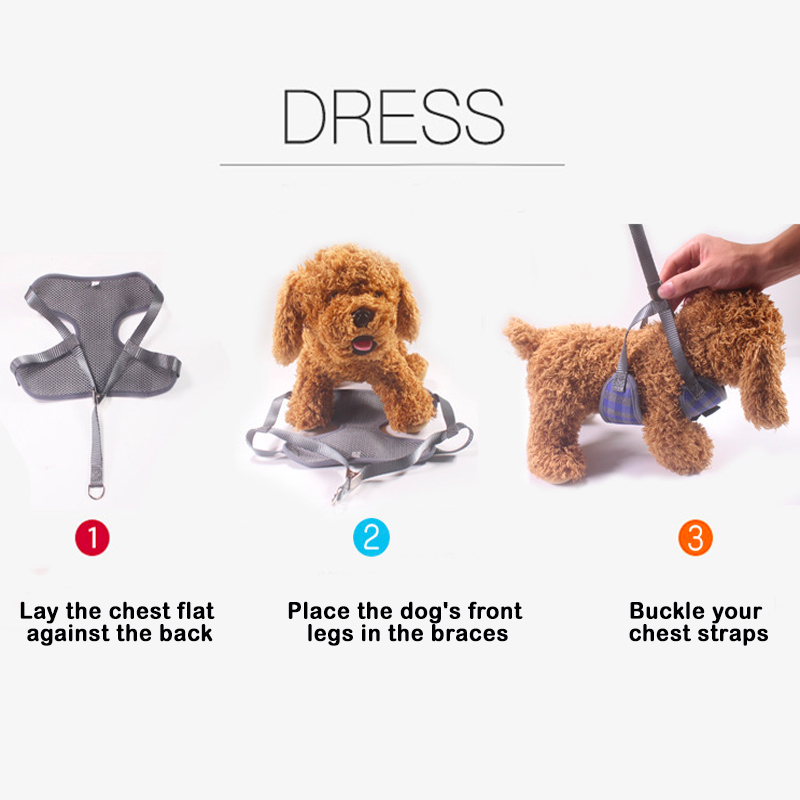 Step in No Pull Dog Vest Harness and Leash
