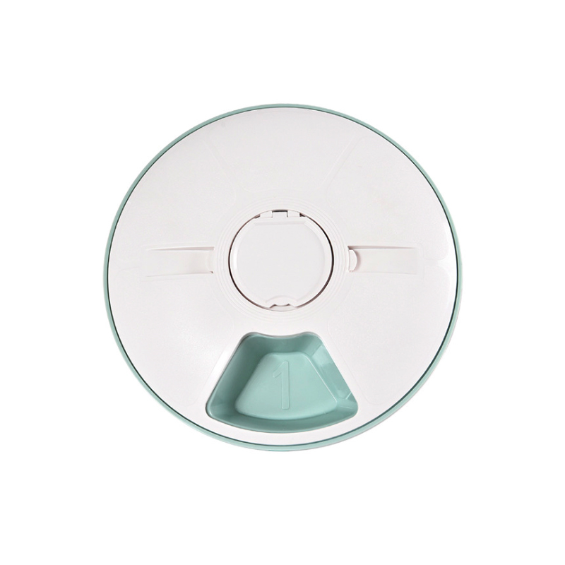6-Meal Automatic Wet and Dry Food Pet Feeder with Programmable Timer