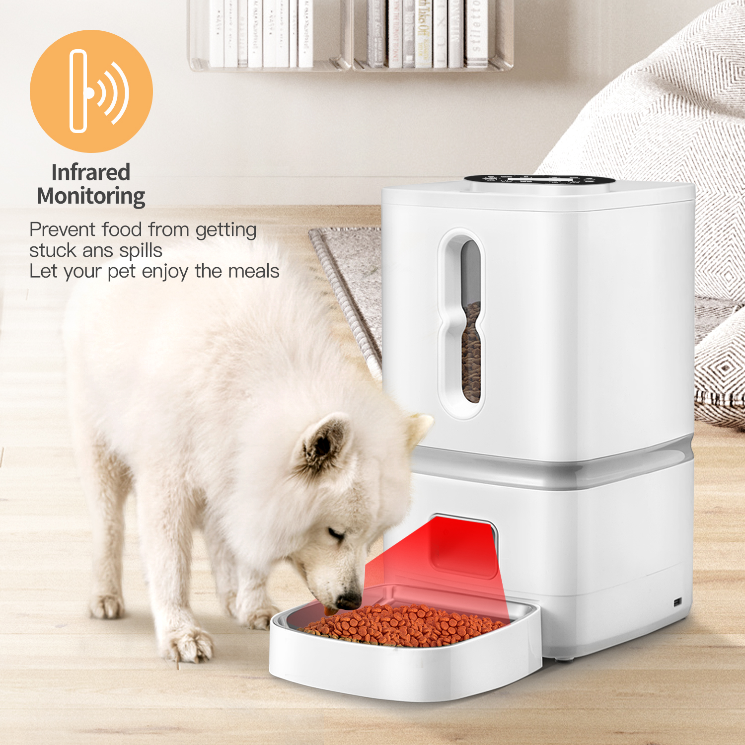 7L iPeti Automatic Dog Feeder Food Dispenser