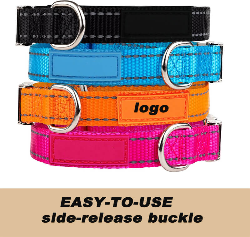 Personalized Dog Collars - Reflective Nylon Collar