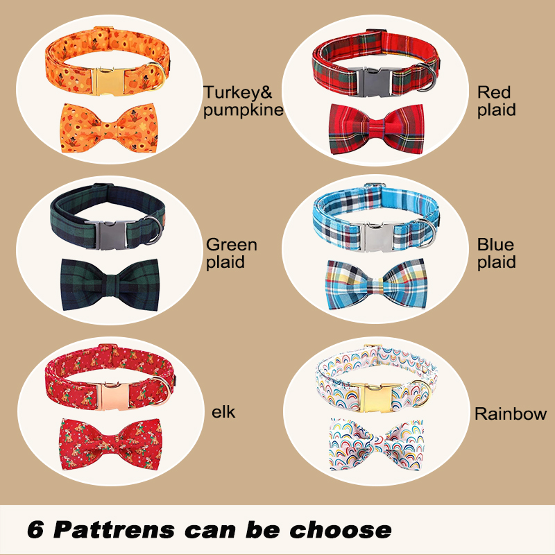 Dog and Cat Collar with Bow