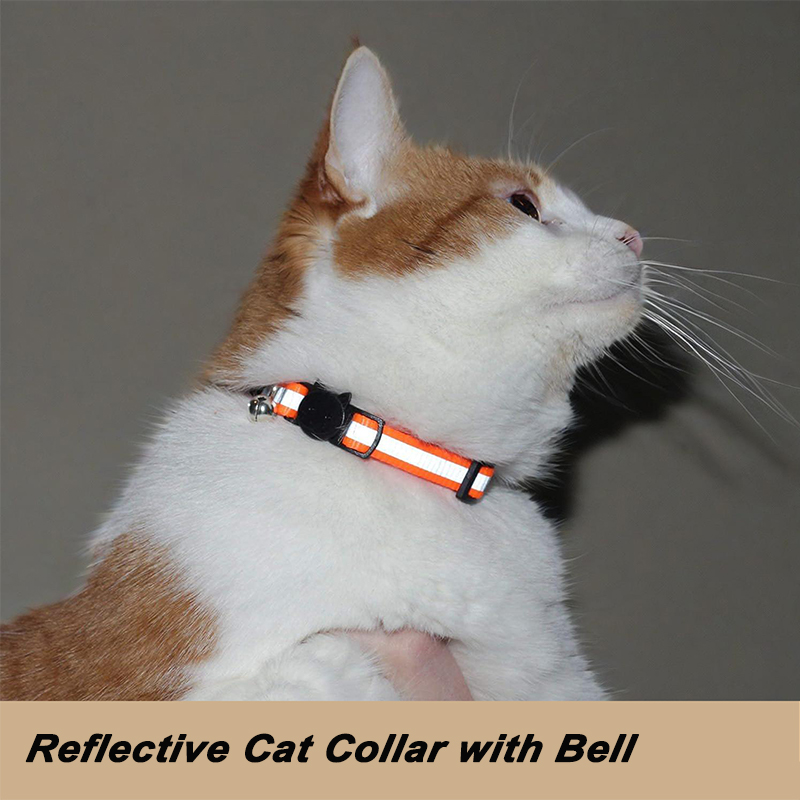 Reflective Cat Collar with Bell